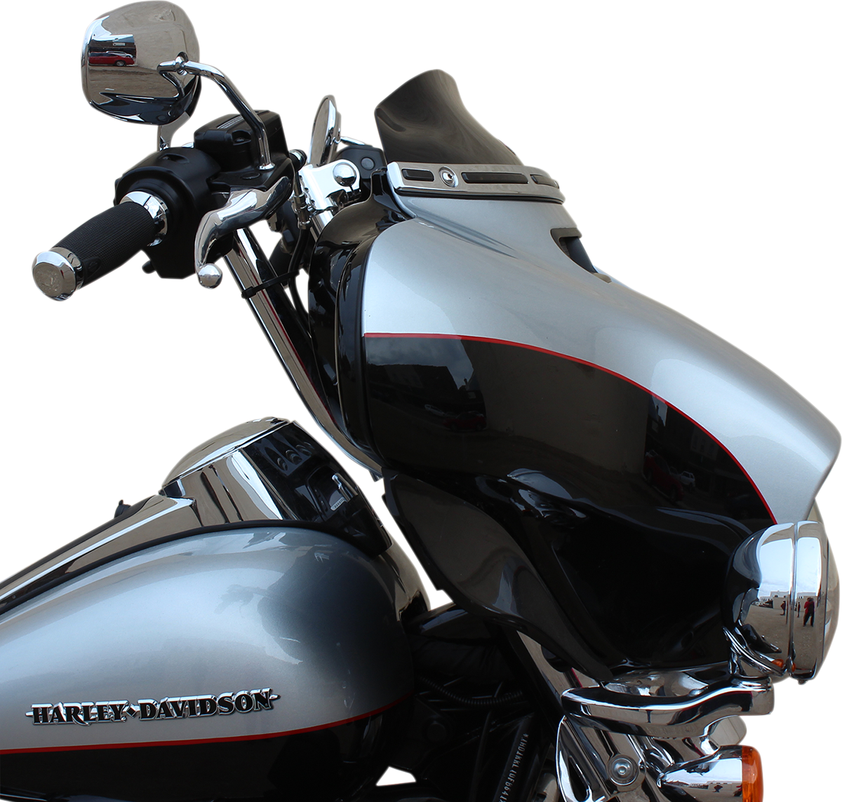 Klock Werks 4" Black Flare Windshield for 2014-23 Harley Davidson Electra Glide