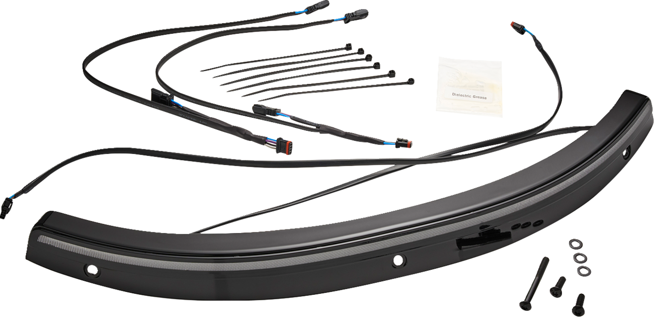Ciro Solaire LED Windshield Trim for 2014-2024 Harley Electra Street Glide