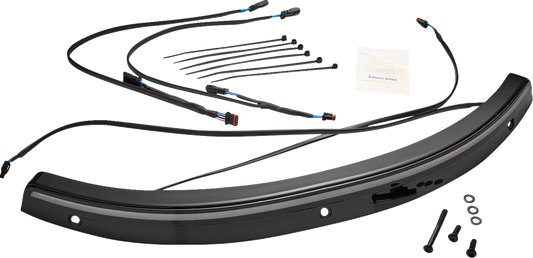 Ciro Solaire LED Windshield Trim for 2014-2024 Harley Electra Street Glide