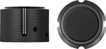 Figurati Designs Front Smooth Axle Nut Black Covers for 2002-2022 Harley