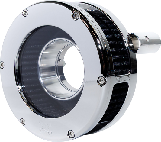 Feuling BA Slim Clear Chrome Air Filter Kit for 1999-2017 Harley Touring Softail