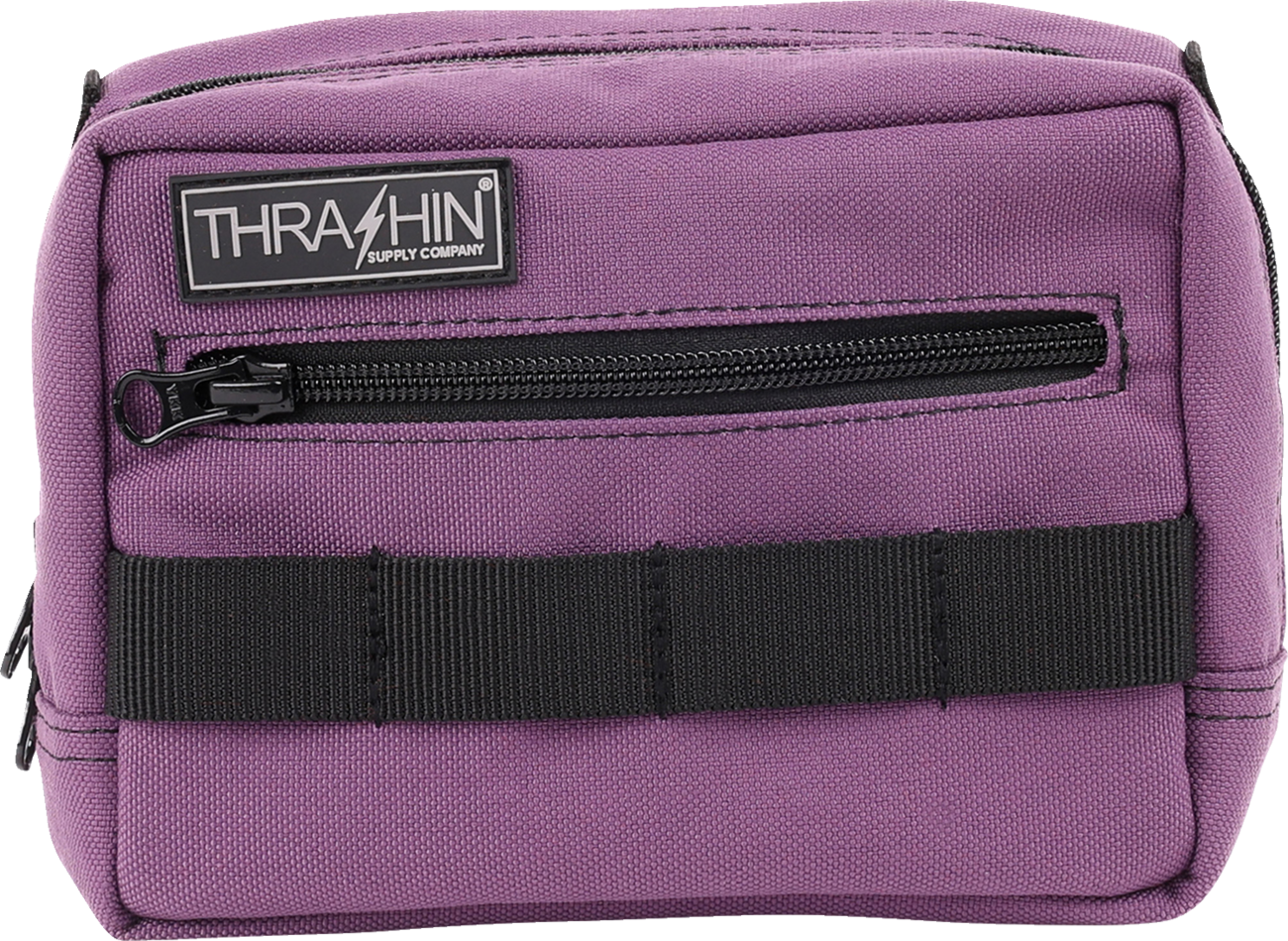Thrashin Supply Purple Motorcycle Handlebar Storage Bag Harley Davidson THB-0024