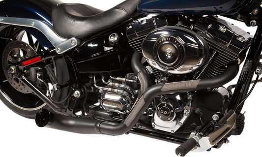 Trask Nasty Bastard Black 2-1 Exhaust for 1997-2016 Harley Touring FLHR FLHX FLTR