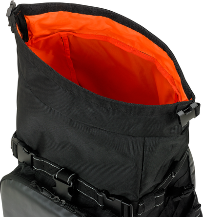 Biltwell Textile Black Exfil-80 Rear Motorcycle Rack Bag for Harley Davidson