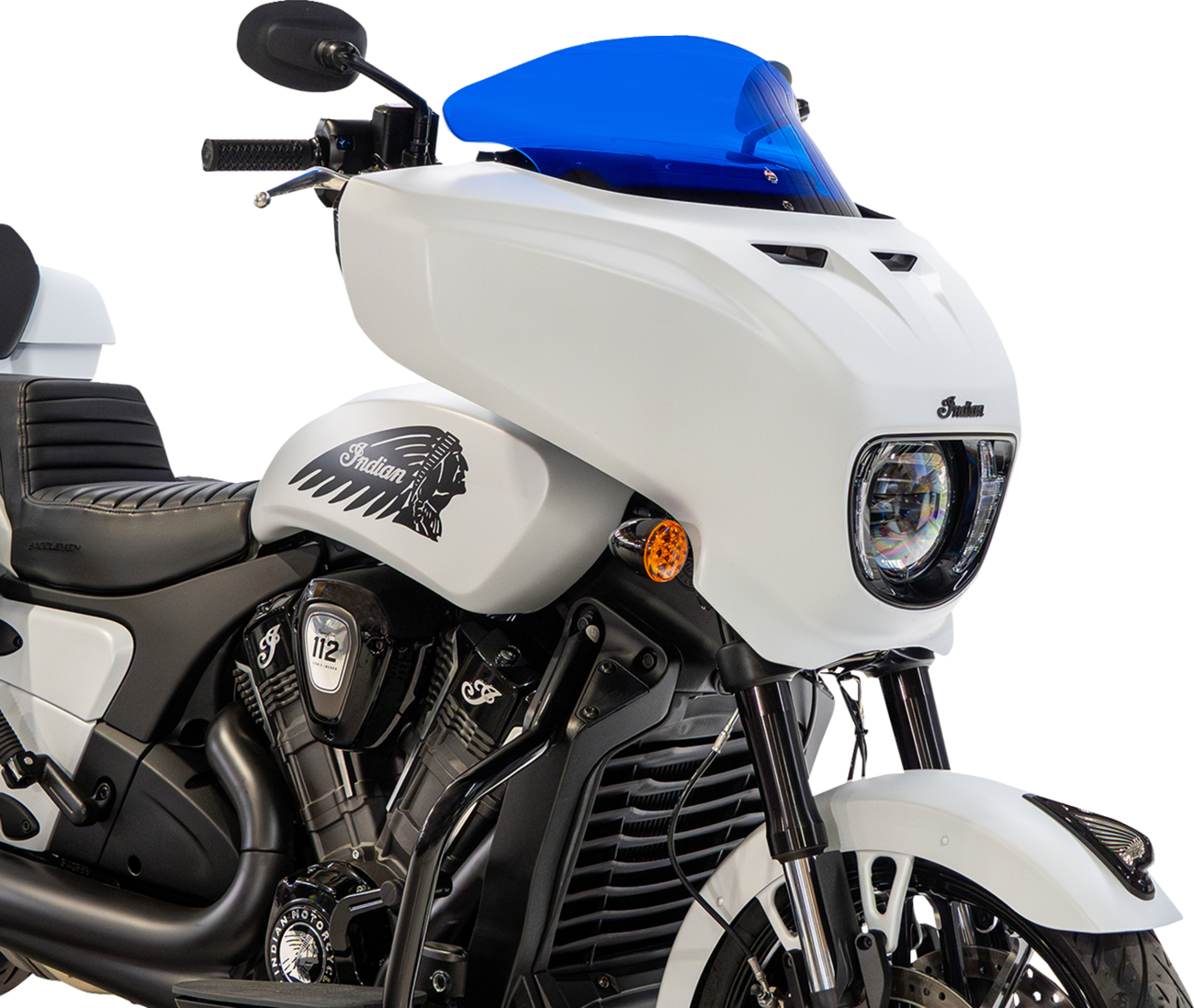 Klock Werks 9" Blue Flare Windshield fits 2025-2026 Indian Powerplus Models