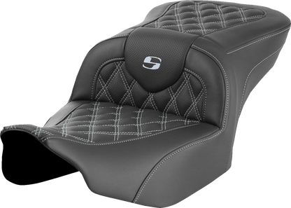 Saddlemen Roadsofa Silver Stitch Gel Seat for 2023-26 Harley Touring Road Glide