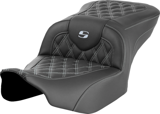 Saddlemen Roadsofa Silver Stitch Gel Seat for 2023-25 Harley Touring Road Glide