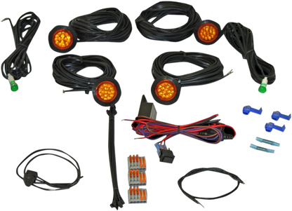 Custom Dynamics Front Rear Amber LED Universal Atv Utv Off road Turn Signal Kit