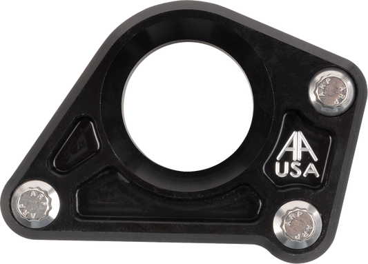 Alloy Art Black Floorboard Delete Motor Mount fits 2017-2024 Harley Touring M8