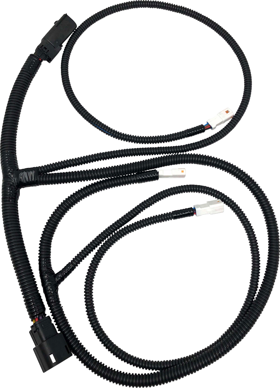 Kodlin Black Rear LED Wiring Harness fits 2014-2025 Harley Touring FLHX FLTR