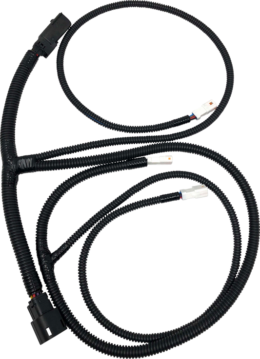 Kodlin Black Rear LED Wiring Harness fits 2014-2025 Harley Touring FLHX FLTR