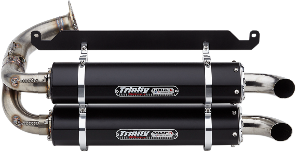 Trinity Racing Black UTV Side by Side Slip on Muffler 2019-2022 Honda Talon 1000