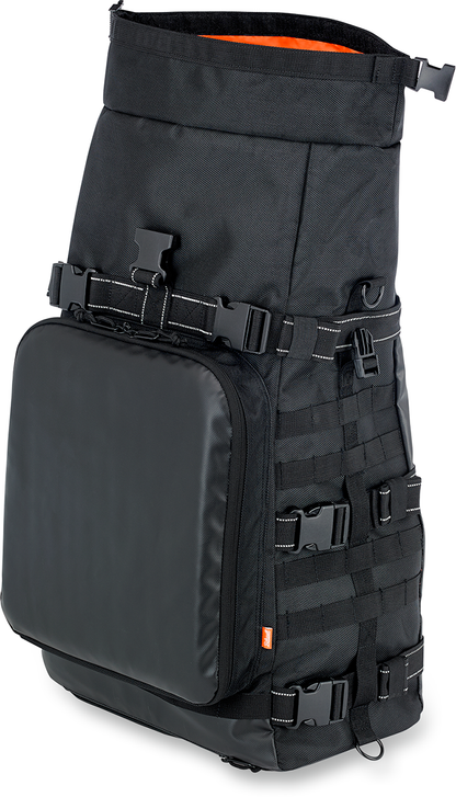 Biltwell Textile Black Exfil-80 Rear Motorcycle Rack Bag for Harley Davidson