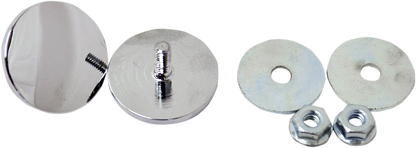 La Choppers Chrome Fairing Mirror Hole Plugs 1996-23 Harley Touring FLHX FLHT