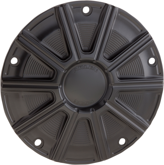 Arlen Ness 10 Gauge Black Motorcycle Derby Cover for 1999-2018 Harley Softail