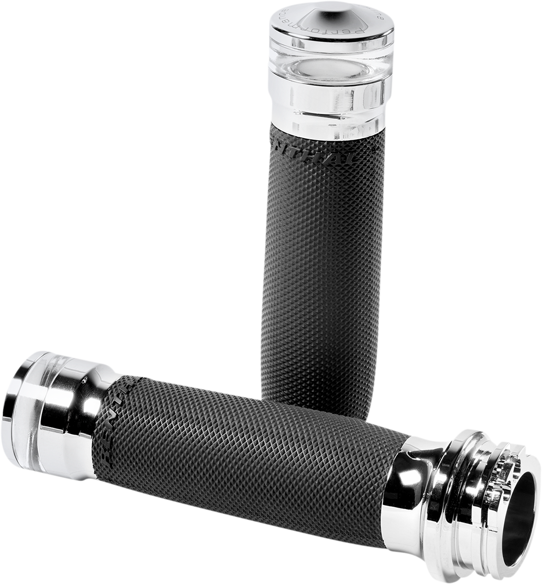 Performance Machine Chrome Vision LED Turn Signal Hand Grips 1986-2022 Harley