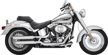 Vance & Hines Twin Slash 3" PCX Chrome Mufflers 2010-2017 Harley Softail Fat Boy