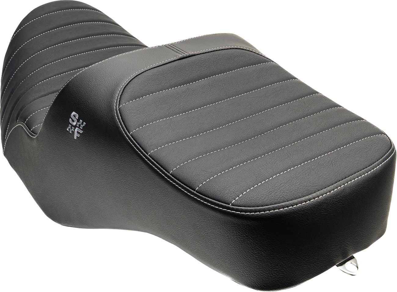 Slyfox Chariot Silver Classic Stitch Seat for 2023-2026 Harley Road Street Glide