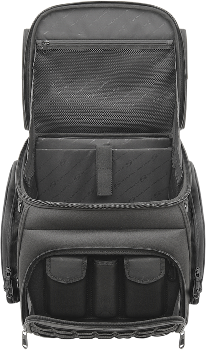 Saddlemen Black Textile BR3400 Tactical Sissy Bar Bag for Harley Davidson
