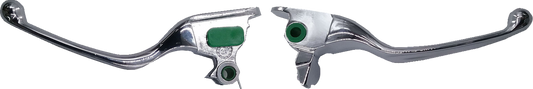 Drag Specialties Wide Blade Chrome Handlebar Lever Set 2021-2024 Harley Touring