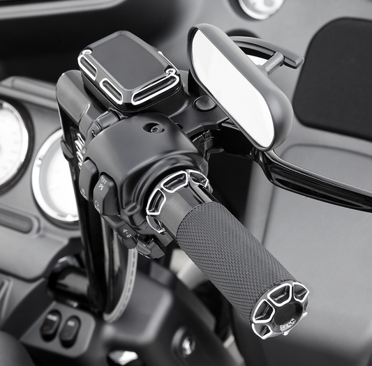 Arlen Ness Beveled TBW Hand Grips fits 2008-2024 Harley Touring FLHT FLHR FLHX