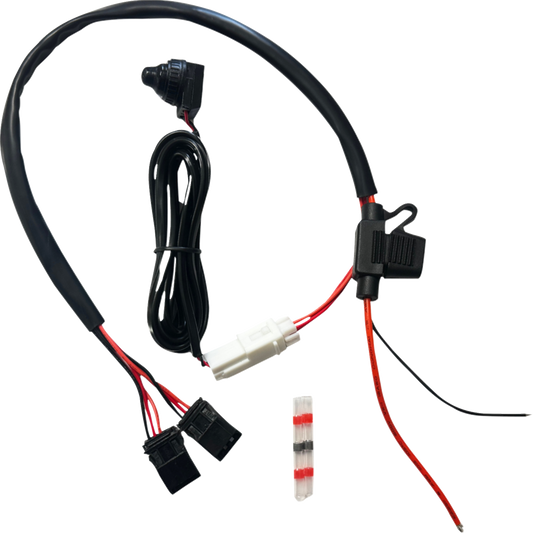 Custom Dynamics Black Clear Shark Demon LED Fog Light Kit 2017-2025 Harley M8