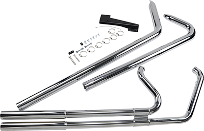 Vance & Hines Big Shots Long Chrome Exhaust Harley 86-11 Softail FLSTN FXST