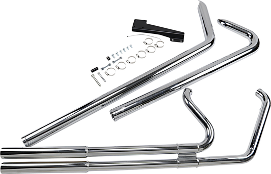 Vance & Hines Big Shots Long Chrome Exhaust Harley 86-11 Softail FLSTN FXST