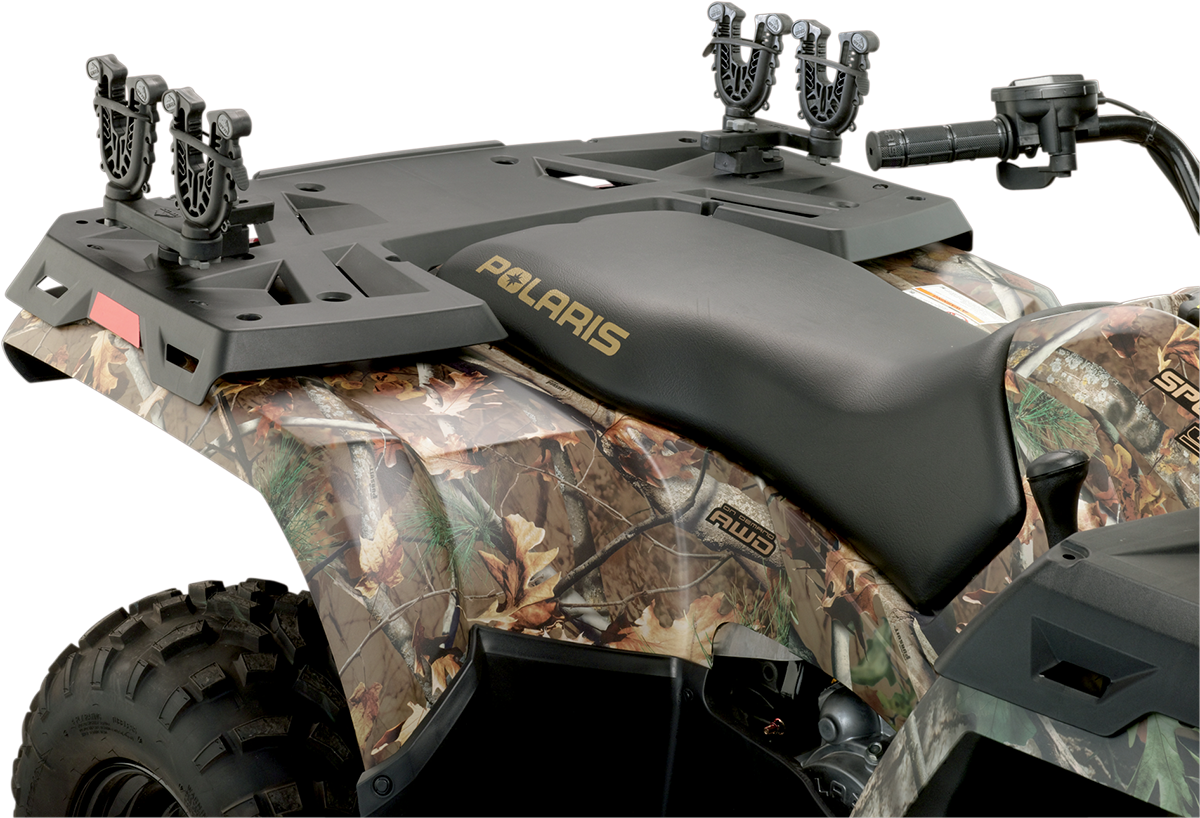 Moose Black FlexGrip UTV ATV Side by Side Double Gun & Bow Rack for Polaris