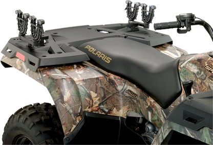 Moose Black FlexGrip UTV ATV Side by Side Double Gun & Bow Rack for Polaris