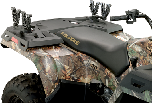Moose Black FlexGrip UTV ATV Side by Side Double Gun & Bow Rack for Polaris