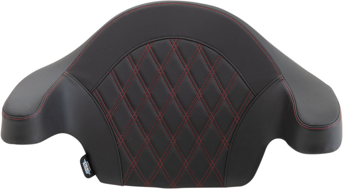 Drag Specialties King Tour Pak Red Backrest Pad for 2014-2025 Harley Touring