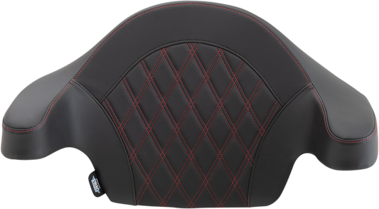 Drag Specialties King Tour Pak Red Backrest Pad for 2014-2025 Harley Touring