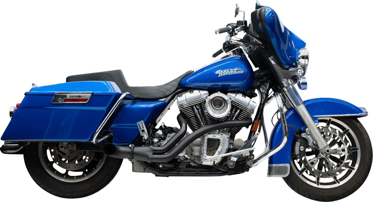 Trask BMF 2-1 Black Exhaust System fits 2000-2016 Harley Davidson Touring