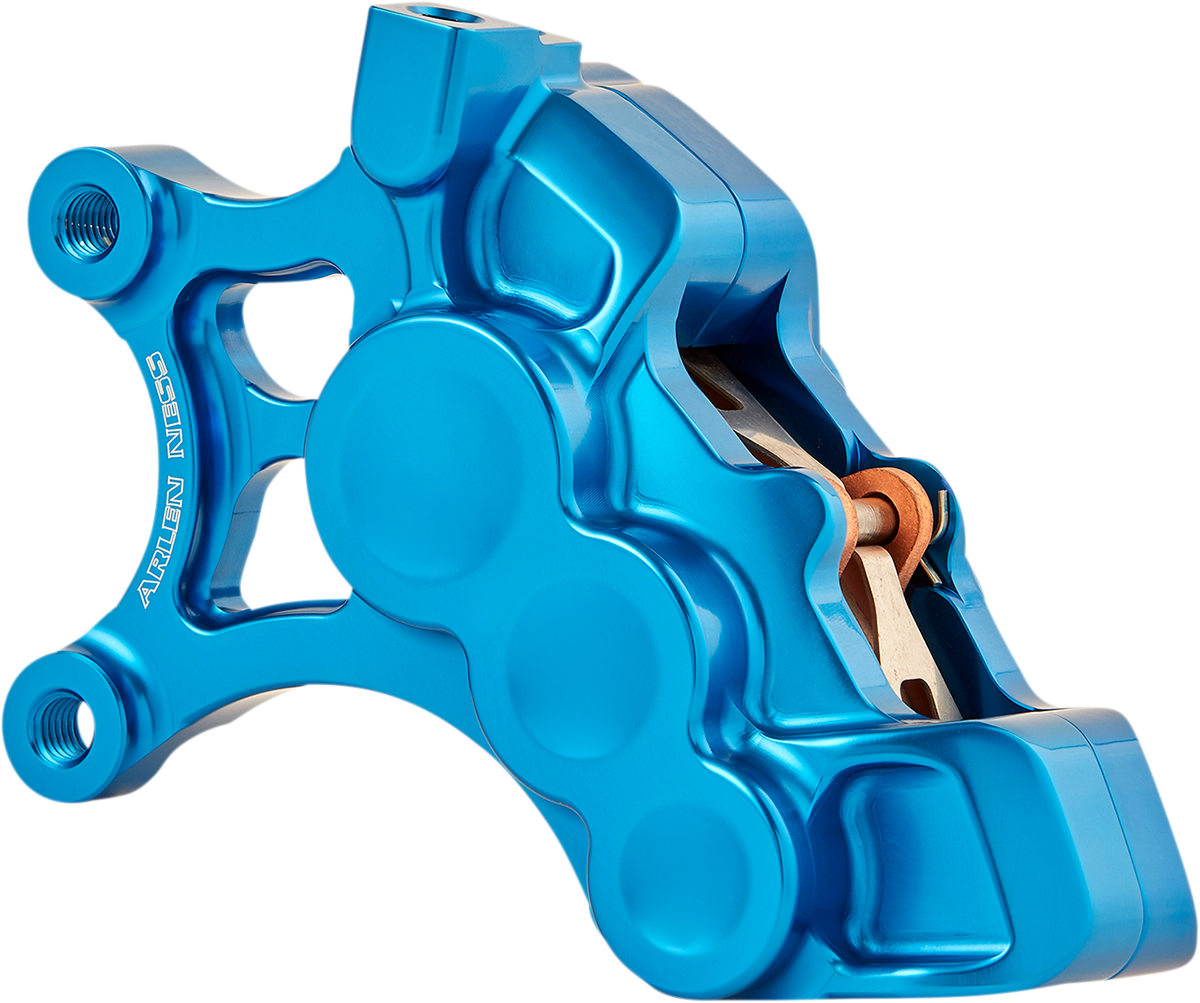 Arlen Ness Blue 6-Piston Front Left Brake Caliper fits 2006-2025 Harley 14"