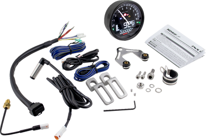 Koso TNT-05 D80 Electronic Motorcycle 3.75" Speedometer Tachometer Gauge Kit
