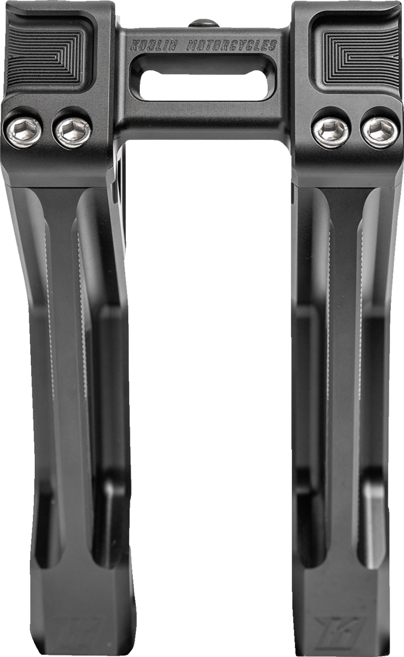 Kodlin Fastback Black 10" Straight Motorcycle Handlebar Risers for Harley K55127