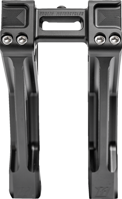 Kodlin Fastback Black 10" Straight Motorcycle Handlebar Risers for Harley K55127