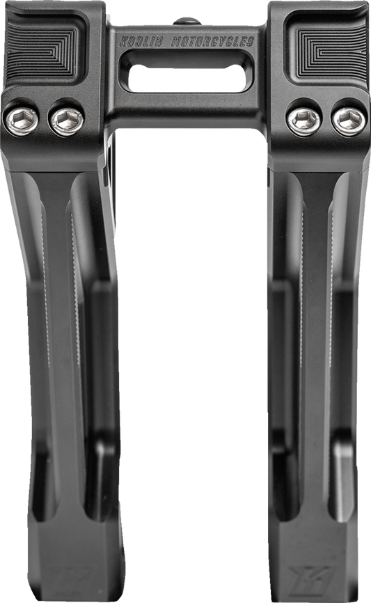Kodlin Fastback Black 10" Straight Motorcycle Handlebar Risers for Harley K55127