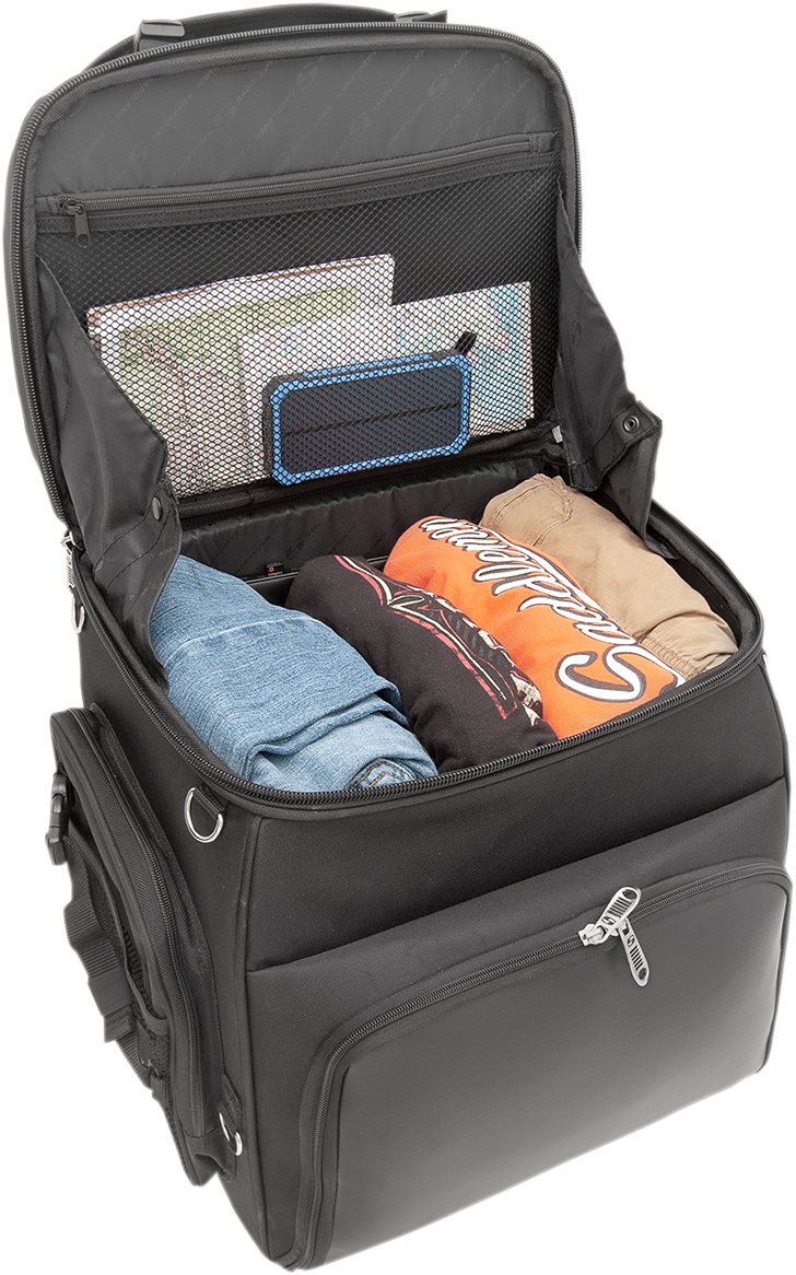 Saddlemen Universal Textile BR4200 Weather-Resistant Rear Sissy Bar Roll Bag