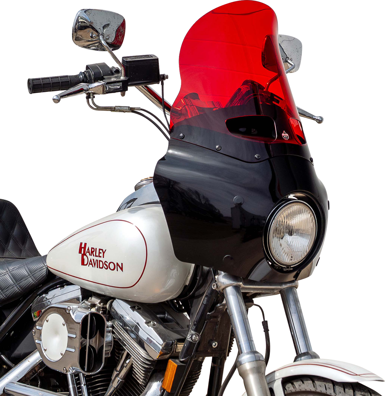 Klock Werks 15" Kolor Flare Red Road Warrior Fairing Motorcycle Windshield