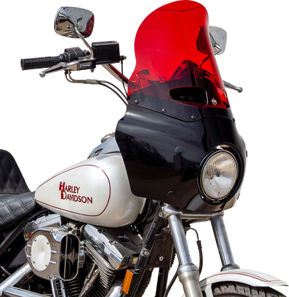 Klock Werks 15" Kolor Flare Red Road Warrior Fairing Motorcycle Windshield