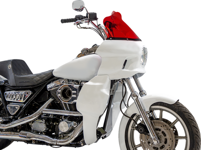 Klock Werks Kolor Flare 12.5" Red Windshield fits Saddlemen S-RT Mini Fairing