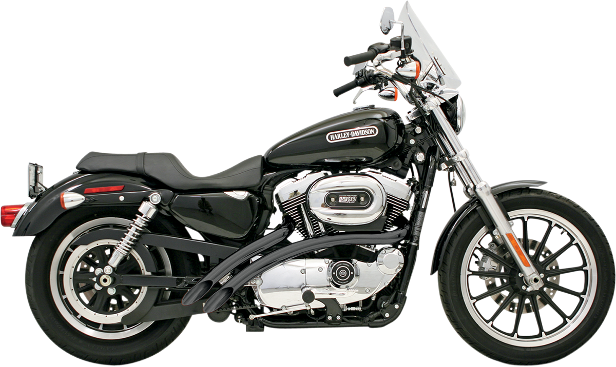 Bassani Scalloped Radial Sweepers 2-2 Exhaust 1986-2003 Harley Sportster XLH XLC