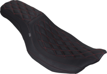 Mustang Squareback Low Red Diamond Seat fits 2023-2026 Harley Road Street Glide