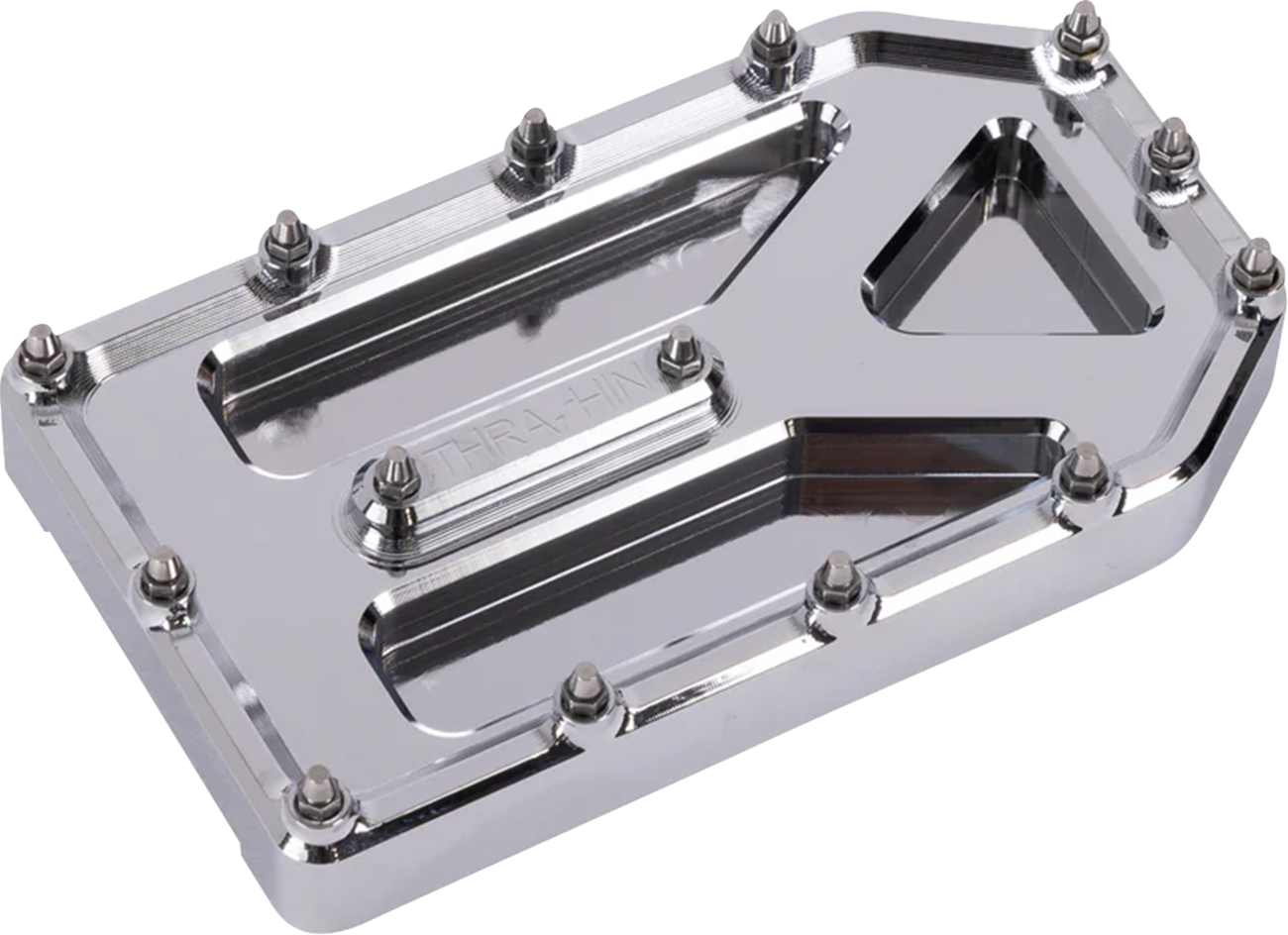 Thrashin Supply Silver Aggressor Brake Pedal Pad for 1999-2025 Harley Touring