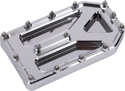 Thrashin Supply Silver Aggressor Brake Pedal Pad for 1999-2025 Harley Touring