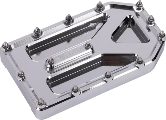 Thrashin Supply Silver Aggressor Brake Pedal Pad for 1999-2025 Harley Touring
