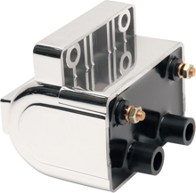 Drag Specialties Chrome 4 OHM 12V Dual Motorcycle Ignition Coil Harley 1970-2006