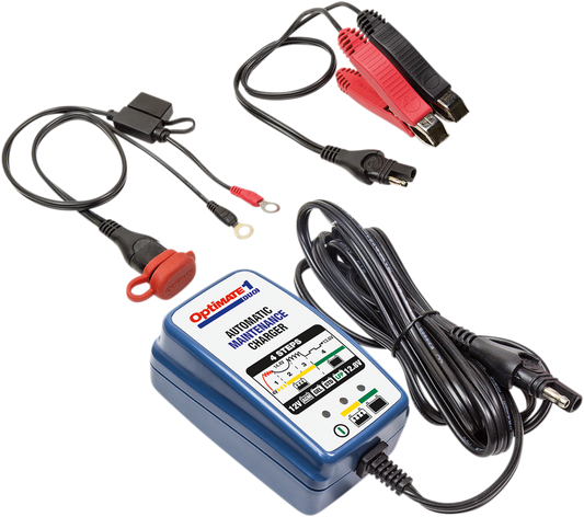 Tecmate Optimate 1 Duo Battery Charger Maintainer 12V Motorcycle ATV UTV Snow